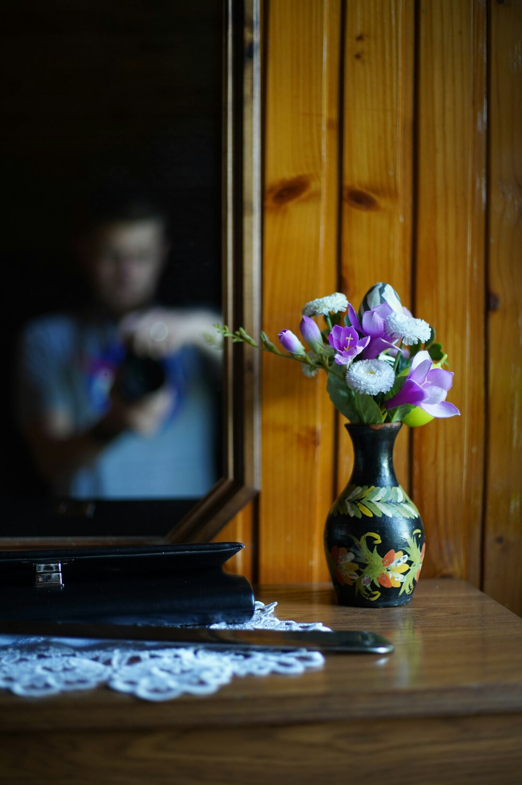 Portrait of an elderly Polish woman at home