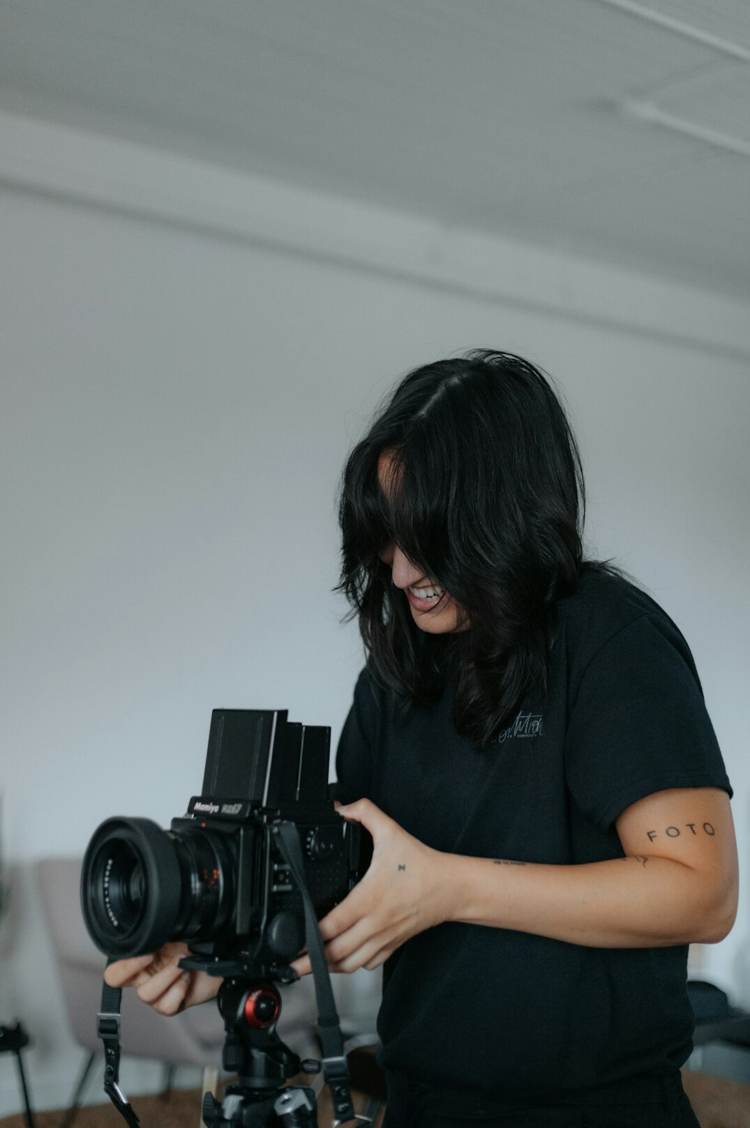 photographer with camera
