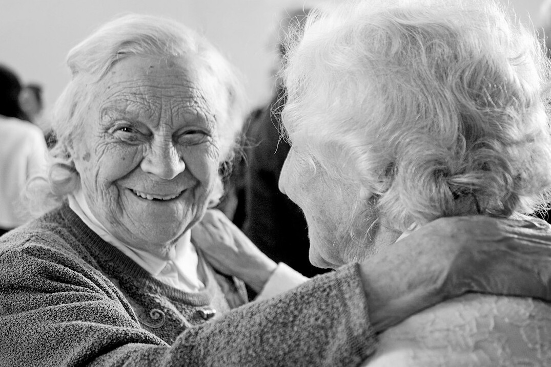 elderly person storytelling